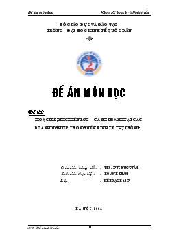 Hoạch định chiến lược cạnh tranh tại các Doanh nghiệp trong nền kinh tế thị trường