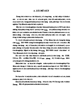 ISO 9000 và nghiên cứu đề xuất mô hình quản lý chất lượng phù hợp với các Doanh nghiệp VN - Lấy ví dụ ở Công ty giầy Thượng Đình