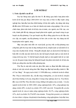Kế hoạch chuyển dịch cơ cấu ngành kinh tế thời kỳ 2006-2010 tỉnh Phú Thọ