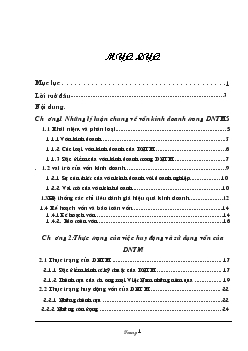 Kinh doanh trong Doanh nghiệp thương mại và các giải pháp nâng cao hiệu quả sử dụng vốn
