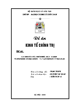 Lý thuyết của chủ nghĩa Mác-Lênin về nền kinh tế thị trường và vận dụng nó ở Việt Nam