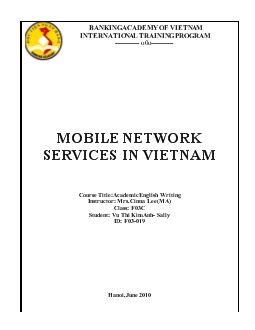 Mobile network services in vietnam