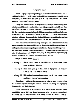Một số biện pháp để nâng cao hiệu quả sử dụng vốn lưu động tại Công ty vật tư kỹ thuật xi măng Hà Nội