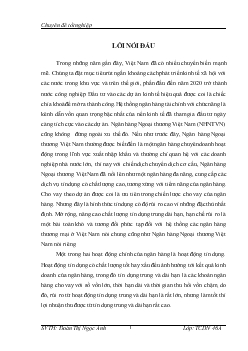 Một số giải pháp nâng cao chất lượng tín dụng trung và dài hạn tại Ngân hàng thương mại cổ phần Ngoại Thương (VietcomBank) Việt Nam