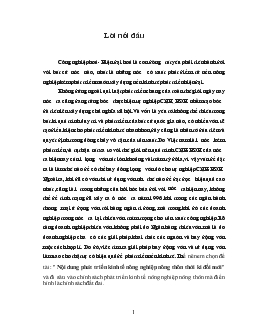Nội dung phát triển kinh tế nông nghiệp nông thôn thời kỳ đổi mới