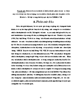 Phân tích cơ cấu kinh tế nhiều thành phần và ích lợi của việc sử dụng nó vào phát triển kinh tế - Xã hội trong thời kỳ quá độ lên CNXH ở VN