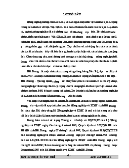 Phát triển kinh tế nông nghiệp tỉnh Hải Dương theo hướng sản xuất hàng hoá giai đoạn 2003-2005