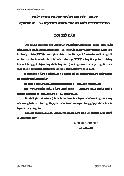 Phát triển thành phần kinh tế tư nhân định hướng XHCN trong điều kiện hiện nay