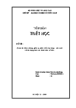 Quan hệ biện chứng giữa sự phát triển lực lượng sản xuất với đa dạng hoá các hình thức sở hữu