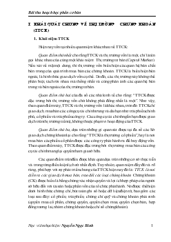 Tác động của tăng trưởng kinh tế - Xã hội và hội nhập quốc tế đối với sự hình thành và phát triển của thị trường chứng khoán Việt Nam