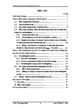 Tác động làm ô nhiễm bầu không khí tập thể của điều phối hoạt động của Doanh nghiệp yếu kém