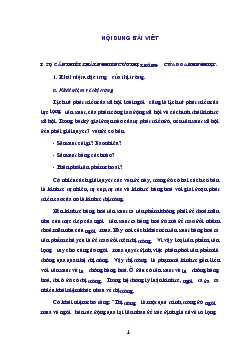 Thị trường và phương pháp nghiên cứu thị trường của Doanh nghiệp