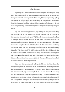 Vận dụng các chính sách Marketing trong kinh doanh du lịch lữ hành ở Chi nhánh Công ty du lịch và dịch vụ Hồng Gai tại Hà Nội