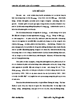 Vận dụng phương pháp dãy số thời gian để phân tích biến động doanh thu du lịch và dự đoán doanh thu du lịch thời gian tới trên địa bàn HN