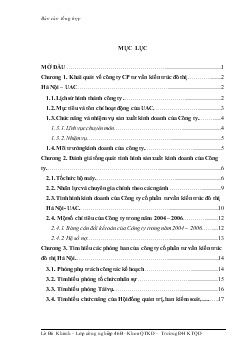 Báo cáo Thực tập tại Công ty cổ phần tư vấn kiến trúc đô thị Hà Nội - UAC