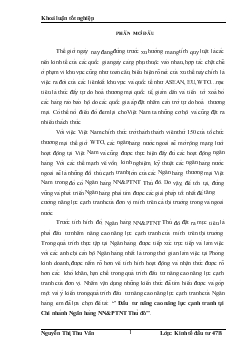 Đầu tư nâng cao năng lực cạnh tranh tại Chi nhánh ngânhàng Ngân hàng nông nghiệp và phát triển nông thôn (AgriBank) Thủ đô <NHaCT>