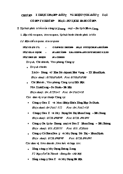Đầu tư và hiệu quả đầu tư tại Công ty Thương mại - Du lịch Nam Cường