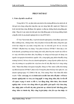 Giải pháp mở rộng tín dụng đối với các Doanh nghiệp nhỏ và vừa tại Sở Giao dịch Ngân hàng nông nghiệp và phát triển nông thôn (AgriBank) Việt Nam