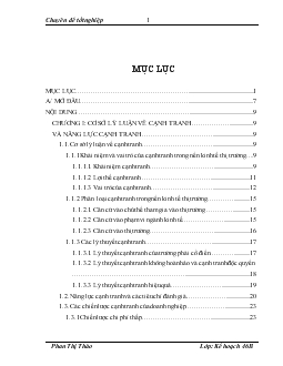 Giải pháp nâng cao năng lực cạnh tranh của Tổng Công ty Sông Đà trong thời kỳ hậu WTO