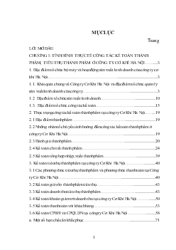 Hoàn thiện kế toán thành phẩm và tiêu thụ thành phẩm ở Công ty cơ khí Hà Nội (nhật ký chứng từ - Ko lý luận)