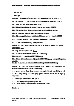 Hoàn thiện phương pháp phân tích tài chính của khách hàng tại Ngân hàng thương mại cổ phần Công Thương (VietinBank) Hải Dương