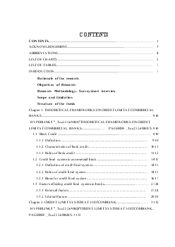 Improving credit limit system in Vietcombank