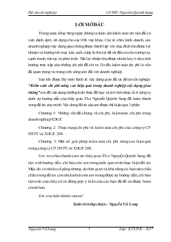 Kiểm soát chi phí nâng cao hiệu quả trong Doanh nghiệp xây dựng giao thông
