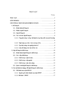 Lập kế hoạch chiến lược cho Công ty cổ phần Tư vấn Đầu tư và Xây dựng Đường Sắt