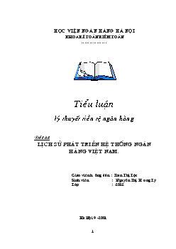 Lịch sử phát triển của hệ thống ngân hàng Việt Nam