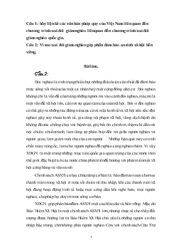 Liệt kê những văn bản pháp quy của Việt Nam liên quan đến chương trình xoá đói giảm nghèo quốc gia. Vì sao xoá đói giảm nghèo góp phần đảm bảo An sinh xã hội bền vững (Mẫu 4)