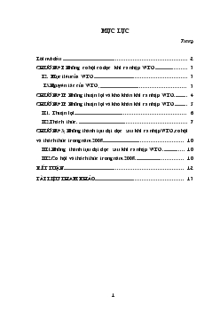 Mâu thuẫn biện chứng với việc tìm hiểu những cơ hội và thách thức khi Việt Nam ra nhập WTO