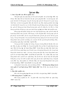 Mở rộng hoạt động thanh toán quốc tế tại Ngân hàng thương mại cổ phần Quân Đội (MB)