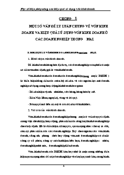 Một số biện pháp nâng cao hiệu quả sử dụng vốn kinh doanh tại Công ty XNK tạp phẩm Hà Nội