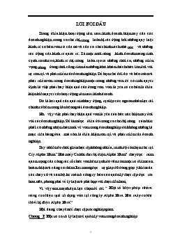 Một số biện pháp nhằm nâng cao hiệu quả sử dụng vốn tại Công ty Alpha Nam Nhà máy cơ khí thiết bị điện Alpha Nam