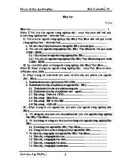 Một số giải pháp chủ yếu phát triển ngành công nghiệp Dệt May từ nay đến năm 2010 để đáp ứng yêu cầu hội nhập WTO