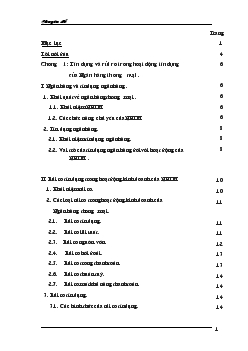 Một số giải pháp hạn chế rủi ro tín dụng tại Ngân hàng thương mại cổ phần Công Thương (VietinBank) Thanh Xuân