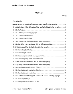 Một số giải pháp hoàn thiện chính sách đền bù đất nông nghiệp trên thành phố Bắc ninh