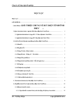 Một số giải pháp nâng cao chất lượng dịch vụ Bưu chính tại Bưu điện tỉnh Vĩnh Phúc