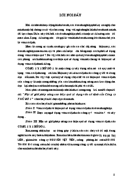 Một số giải pháp nâng cao hiệu quả sử dụng vốn cố định của Công ty Thủ Đô 1