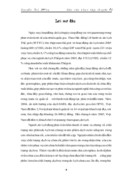 Một số giải pháp nhằm nâng cao chất lượng dịch vụ của bộ phận bếp trong Nhà khách Nghệ An 2