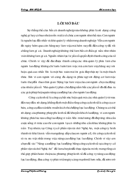 Nâng cao động lực lao động bằng công cụ kinh tế tại Công ty cổ phần vận tải ô tô Nghệ An