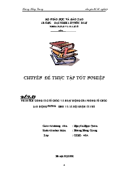 Phân tích công tác tổ chức và hoạt động của phòng tổ chức lao động thương binh và xã hội quận Tây Hồ