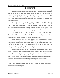 Phân tích tình hình tài chính Công ty cổ phần Chế tạo máy biến thế và vật liệu điện Hà Nội
