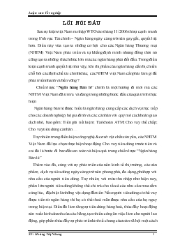 Phát triển cho vay tiêu dùng tại Sở Giao dịch 1 - Ngân hàng thương mại cổ phần Công Thương (VietinBank) Việt Nam