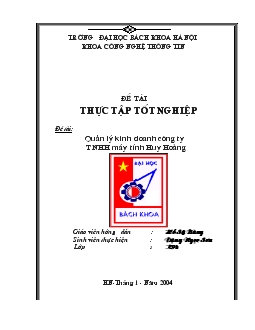 Quản lý kinh doanh Công ty TNHH máy tính Huy Hoàng