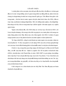 Quản lý nguồn vốn hỗ trợ phát triển chính thức (ODA) trên địa bàn tỉnh Thanh hoá từ năm 2005-2007 và giải pháp cho những năm tiếp theo