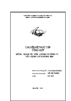 Quản trị tiền lương ở Công ty xây dựng và thương mại