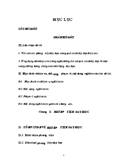 Sử dụng các phương tiện dạy học hiện đại vào quá trình dạy học nhằm nâng cao chất lượng