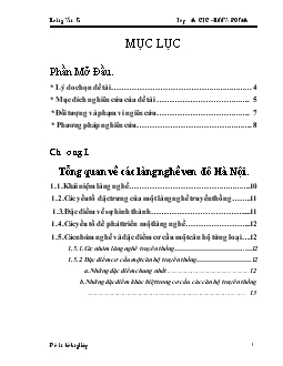 Thực trạng hình thành, xây dựng và phát triển làng nghề Vạn Phúc