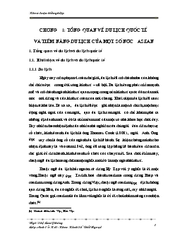 Thực trạng và bài học kinh nghiệm phát triển hoạt động du lịch quốc tế tại một số nước Asean